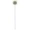 Dental Insignia / Emblem White Plastic Stir Stick - Square - Single Stick