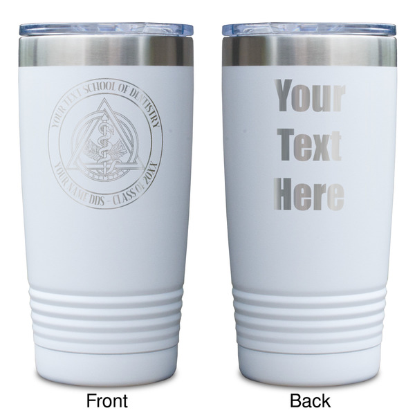 Dental Insignia / Emblem White Polar Camel Tumbler - 20oz - Double Sided - Approval