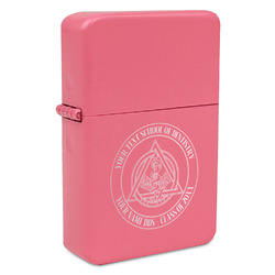 Dental Insignia / Emblem Windproof Lighter - Pink - Double-Sided (Personalized)