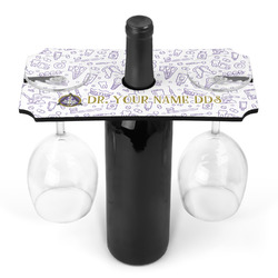 Dental Insignia / Emblem Wine Bottle & Glass Holder (Personalized)