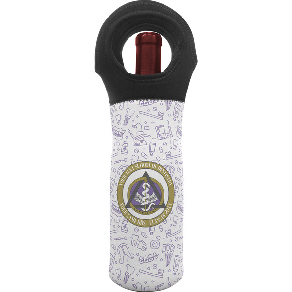 Custom Dental Insignia / Emblem Wine Tote Bag (Personalized)