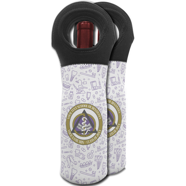 Dental Insignia / Emblem Wine Tote Bag - Two Bags
