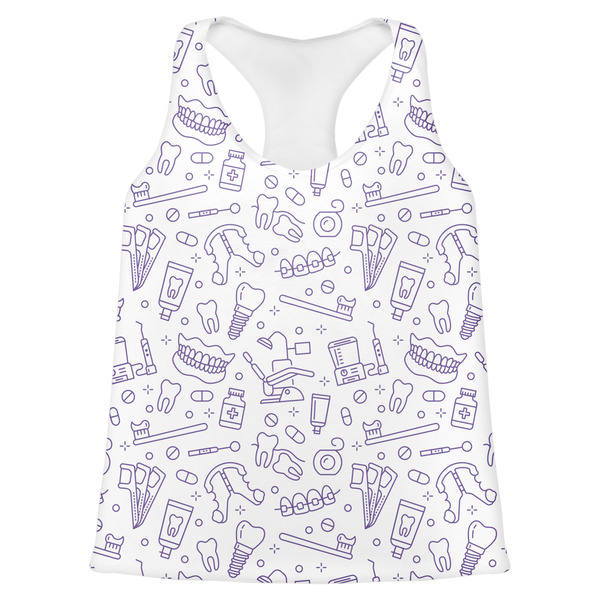 Custom Dental Insignia / Emblem Womens Racerback Tank Top - X Small