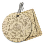 Dental Insignia / Emblem Wood Luggage Tag (Personalized)