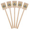 Dental Insignia / Emblem Wooden 6.25" Stir Stick - Rectangular - Fan View
