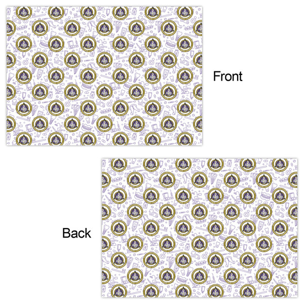 Dental Insignia / Emblem Wrapping Paper Sheet - Double Sided - Front & Back