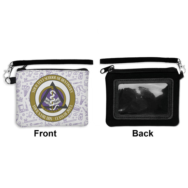 Dental Insignia / Emblem Wristlet ID Cases - Front & Back