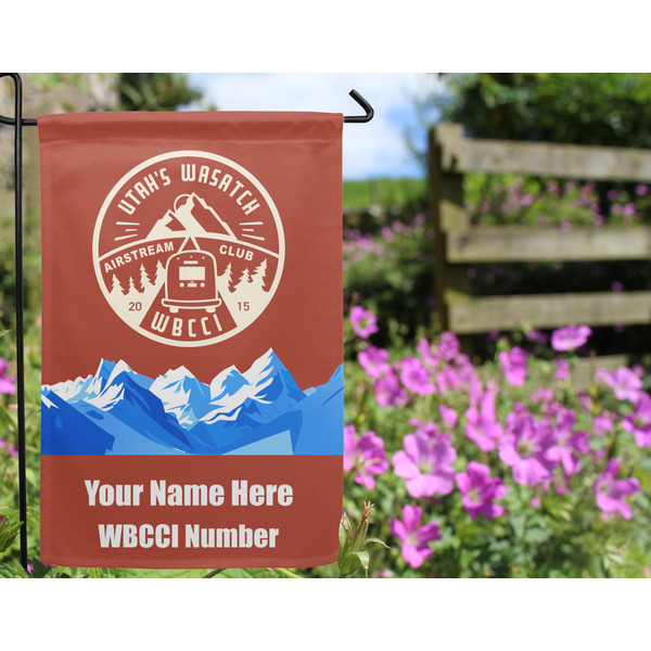 Utah's Wasatch Airstream Club Garden Flag - Outside In Flowers