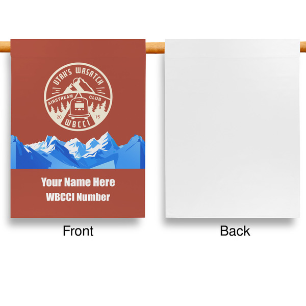 Utah's Wasatch Airstream Club Garden Flags - Large - Single Sided - APPROVAL