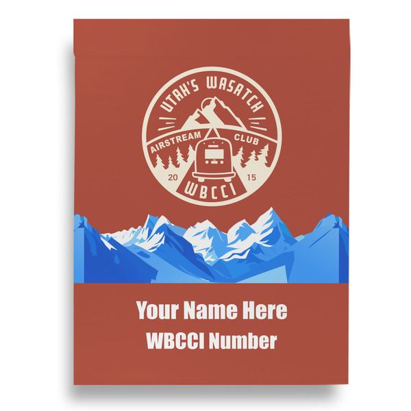 Utah's Wasatch Airstream Club Garden Flags - Large - Single Sided - FRONT