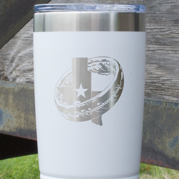 Middle Earth: Strategy Battle Game White Polar Camel Tumbler - 20oz - Close Up