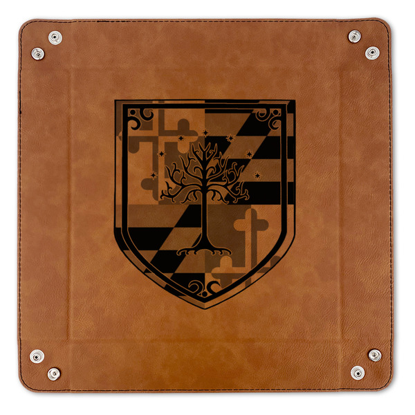 Maryland ME:SBG Coat of Arms Logo 9" x 9" Leatherette Snap Up Tray - APPROVAL (FLAT)