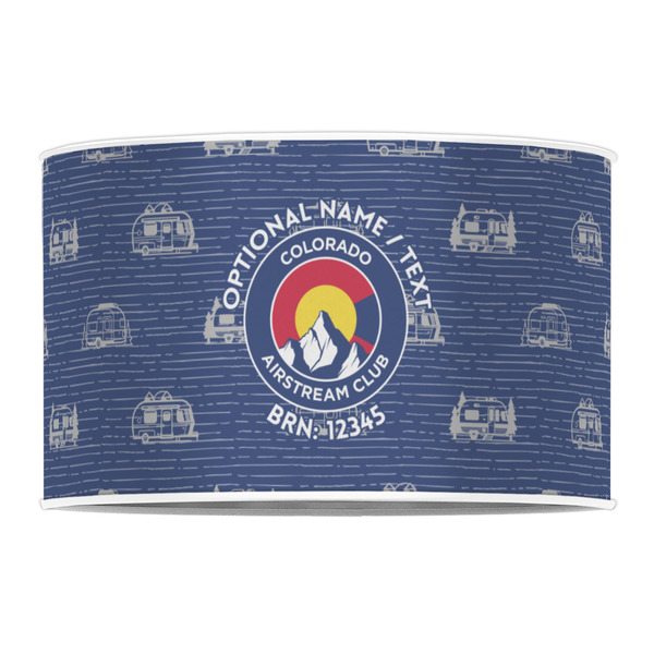 Colorado Airstream Club 12" Drum Lampshade - FRONT (Poly Film)