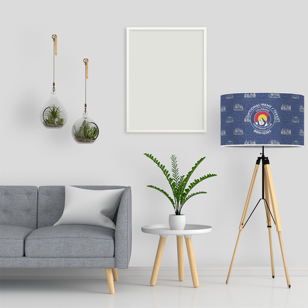 Colorado Airstream Club 12" Drum Lampshade - LIFESTYLE
