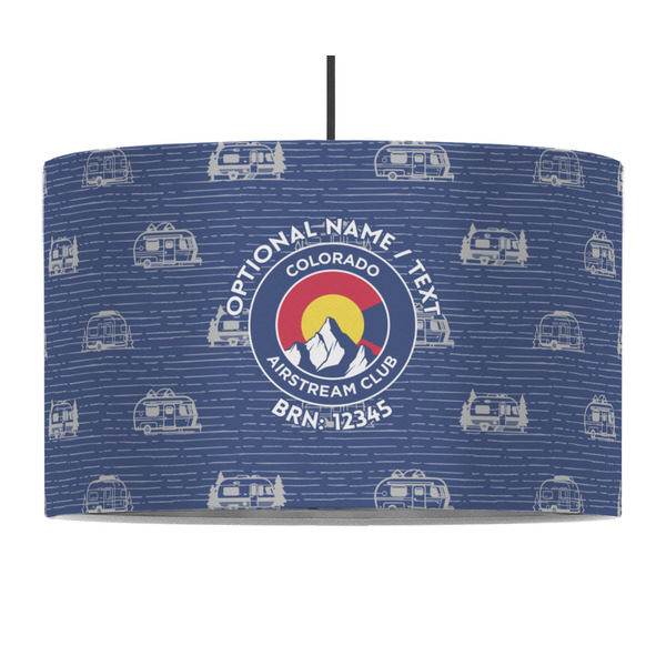 Colorado Airstream Club 12" Drum Lampshade - PENDANT (Fabric)