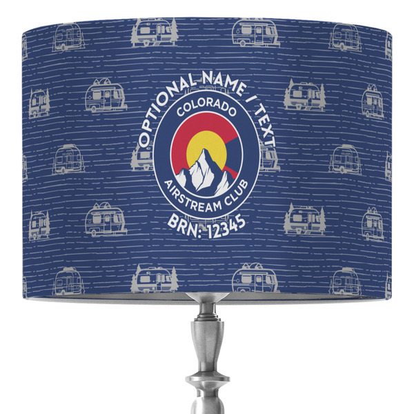 Custom Colorado Airstream Club 16" Drum Lamp Shade - Fabric