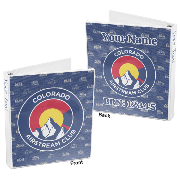 Colorado Airstream Club 3-Ring Binder - 1" - Front and Back