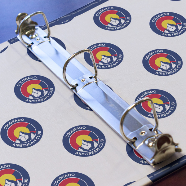 Colorado Airstream Club 3 Ring Binders - Full Wrap - 1" - Detail