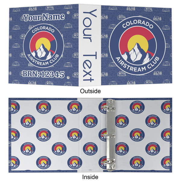 Colorado Airstream Club 3 Ring Binders - Full Wrap - 2" - Approval