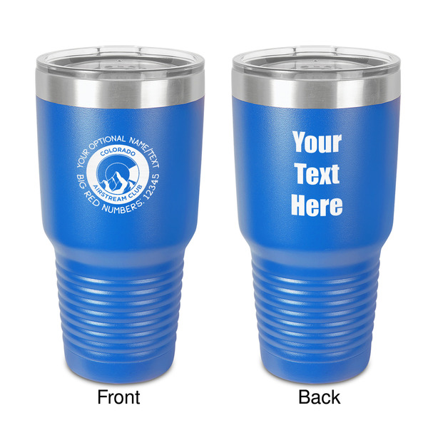 Custom Colorado Airstream Club 30 oz Stainless Steel Tumbler - Royal Blue - Double-Sided