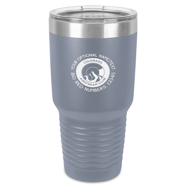 Custom Colorado Airstream Club 30 oz Stainless Steel Tumbler - Grey - Single-Sided