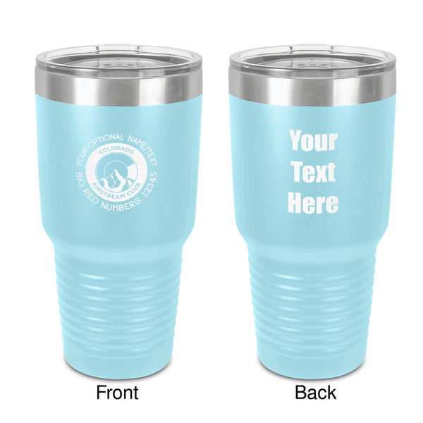 Custom Colorado Airstream Club 30 oz Stainless Steel Tumbler - Teal - Double-Sided