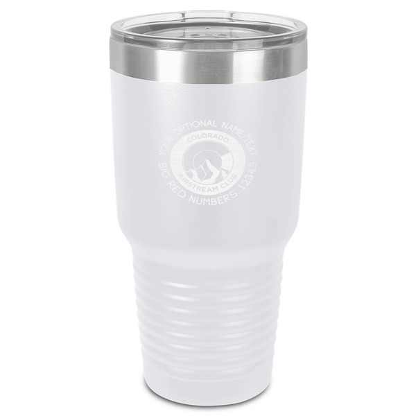 Custom Colorado Airstream Club 30 oz Stainless Steel Tumbler - White - Single-Sided