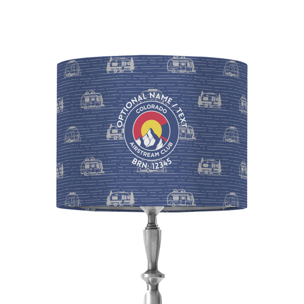 Custom Colorado Airstream Club 8" Drum Lamp Shade - Fabric