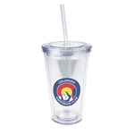 Colorado Airstream Club 16 oz Double Wall Acrylic Tumbler with Lid & Straw - Full Print