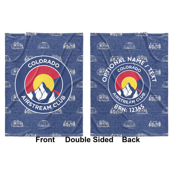 Colorado Airstream Club Baby Blanket (Double Sided - Printed Front and Back)