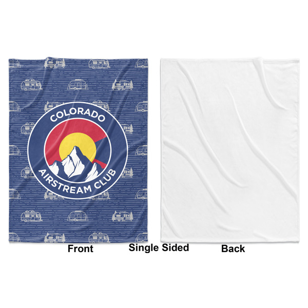 Colorado Airstream Club Baby Blanket (Single Sided - Printed Front, White Back)