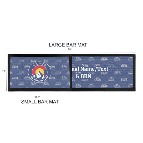 Colorado Airstream Club Bar Mats - Sizing Chart