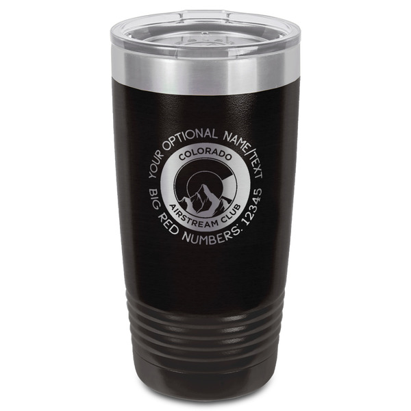 Colorado Airstream Club Black Polar Camel Tumbler - 20oz - Front