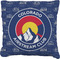Colorado Airstream Club Faux-Linen Throw Pillow 16"