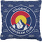 Colorado Airstream Club Faux-Linen Throw Pillow 18"