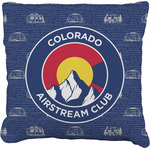 Colorado Airstream Club Faux-Linen Throw Pillow 20"