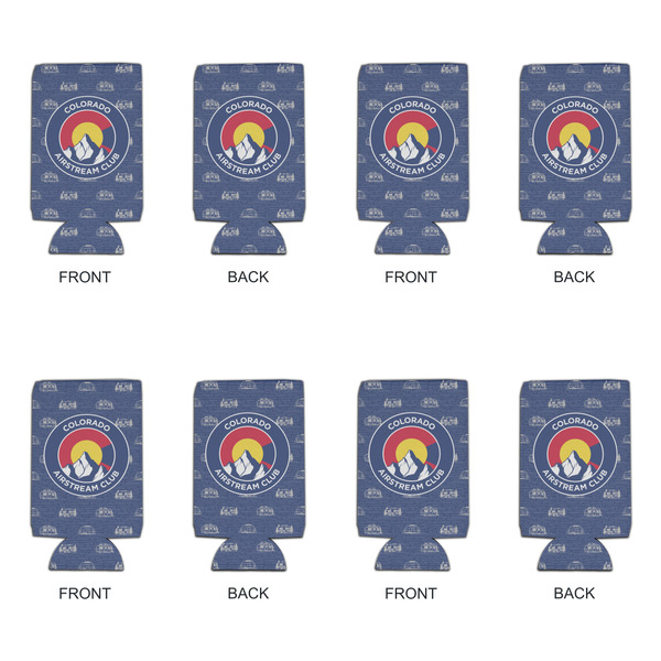 Colorado Airstream Club Can Cooler - 16oz - Set of 4 - Front & Back
