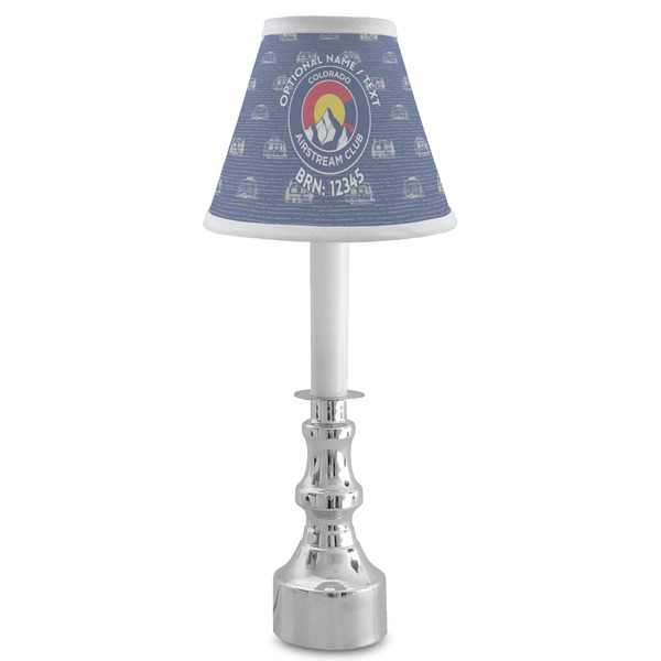 Colorado Airstream Club Chandelier Lamp Shade - Lifestyle (On candle stick)