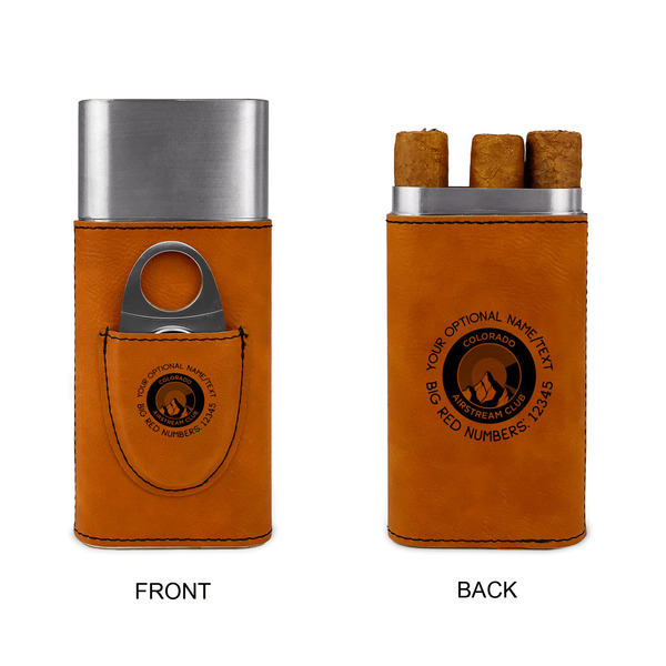 Colorado Airstream Club Cigar Case with Cutter - Double Sided - Approval
