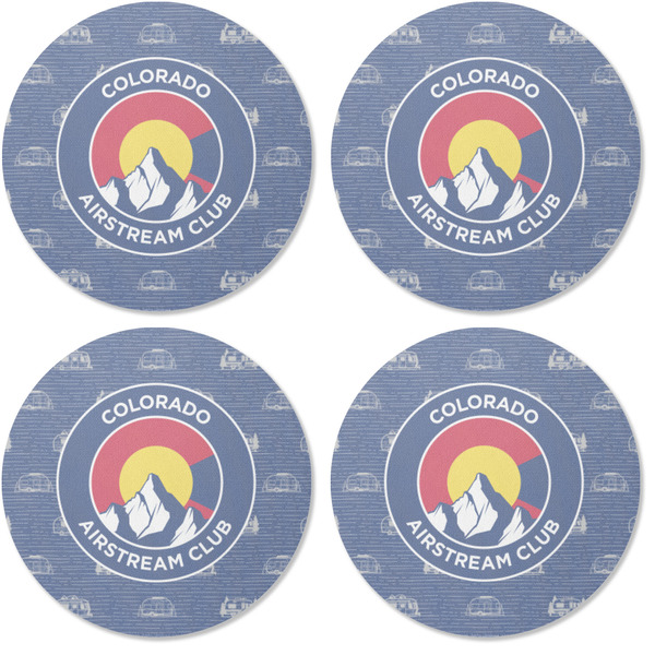 Colorado Airstream Club Coaster Round Rubber Back - Apvl
