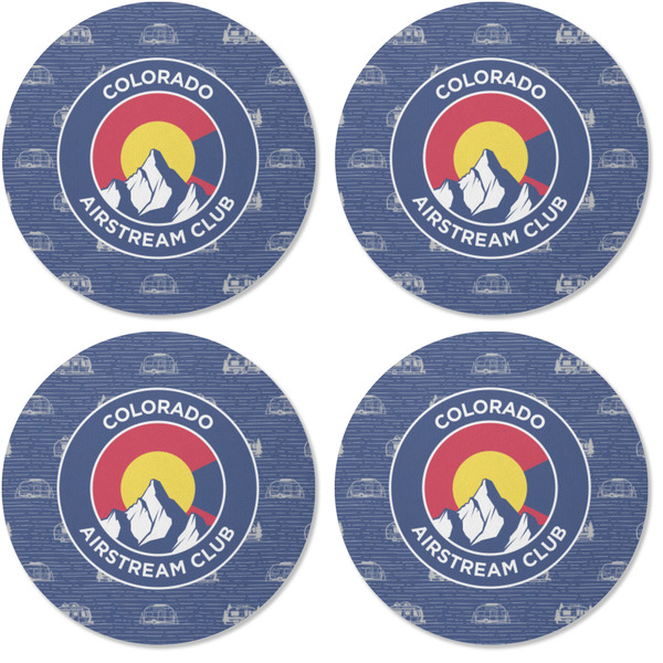 Colorado Airstream Club Coaster Round Rubber Back - Apvl