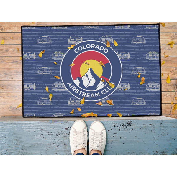 Colorado Airstream Club Door Mat - 36"x24" - Lifestyle
