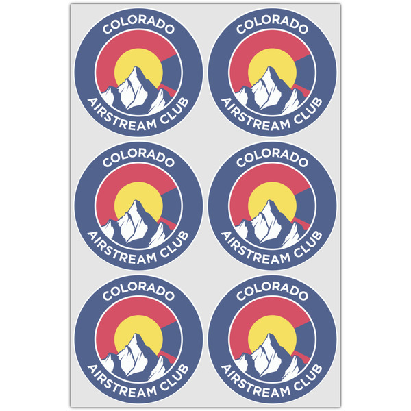 Colorado Airstream Club Drink Topper - Large - Set of 6