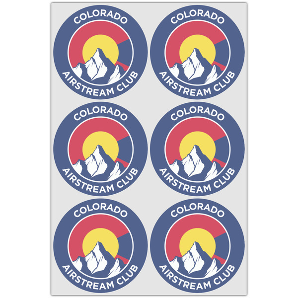 Colorado Airstream Club Drink Topper - XLarge - Set of 6