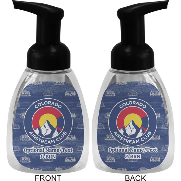 Colorado Airstream Club Foam Soap Bottle - Black - Front & Back