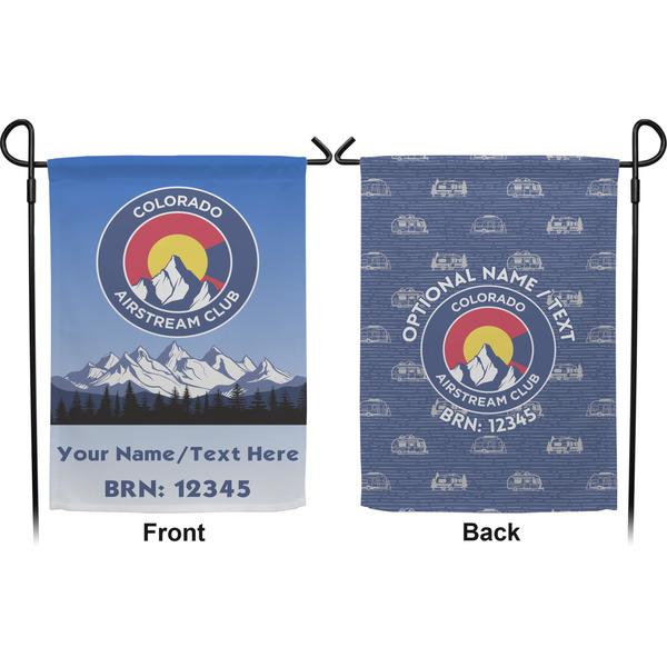 Colorado Airstream Club Garden Flag - Double Sided Front and Back