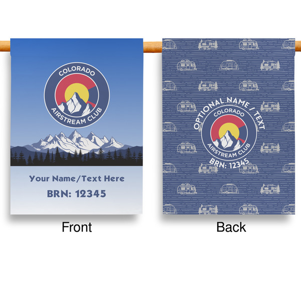 Colorado Airstream Club Garden Flags - Large - Double Sided - APPROVAL