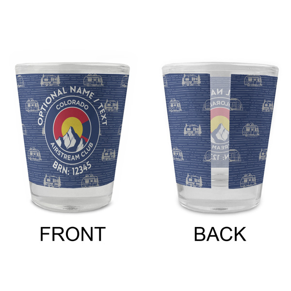 Colorado Airstream Club Glass Shot Glass - Standard - Front & Back