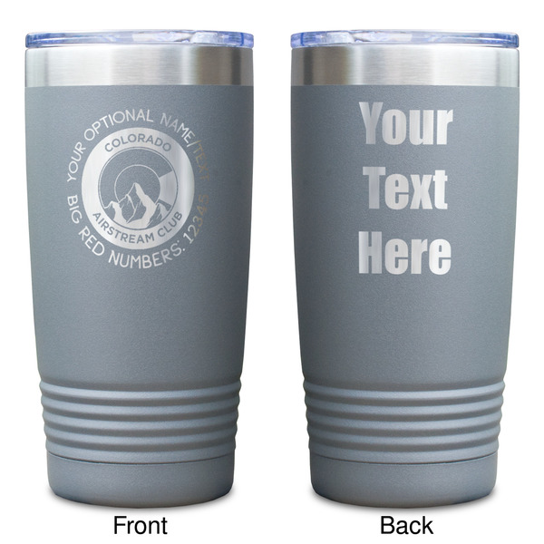 Colorado Airstream Club Gray Polar Camel Tumbler - 20oz - Double Sided - Approval