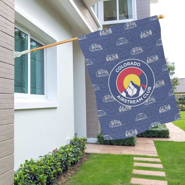 Colorado Airstream Club House Flags - Single Sided - LIFESTYLE